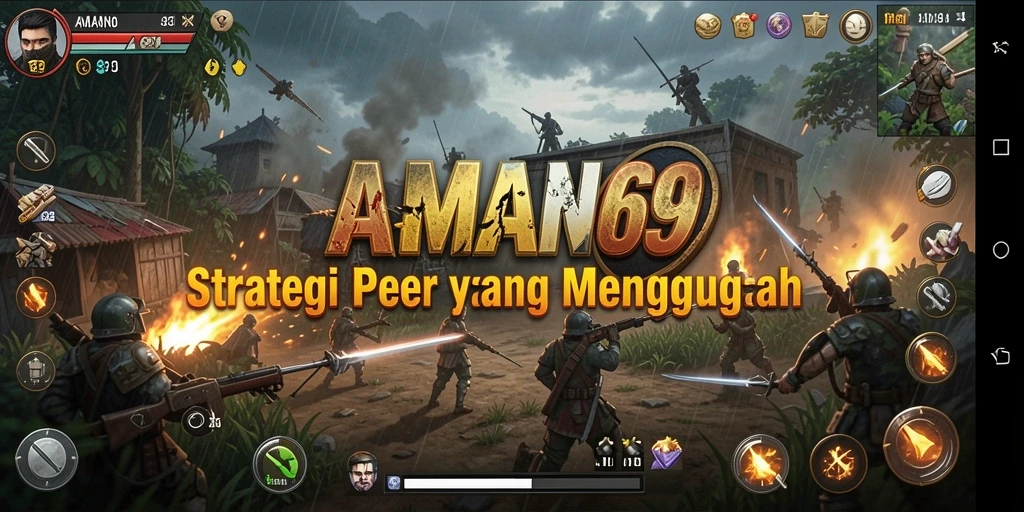 Screenshot permainan AMAN69 yang menunjukkan strategi yang sedang diterapkan.