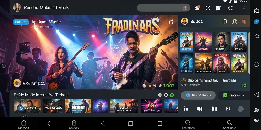 Screenshot permainan musik interaktif dari BARU01.