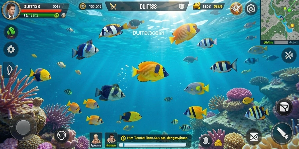 Tangkapan layar gameplay Tembak Ikan yang menarik dari DUIT188.