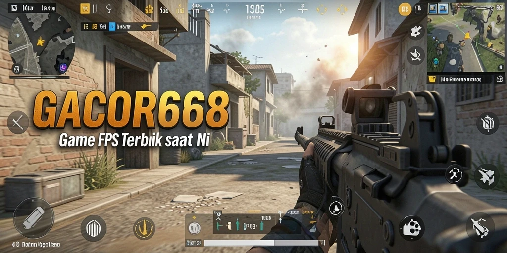 Tampilan gameplay intens GACOR668 menunjukkan aksi tembak-menembak yang menegangkan.