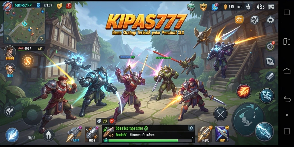 Screenshot gameplay KIPAS777 menampilkan pertempuran strategis yang mendebarkan.