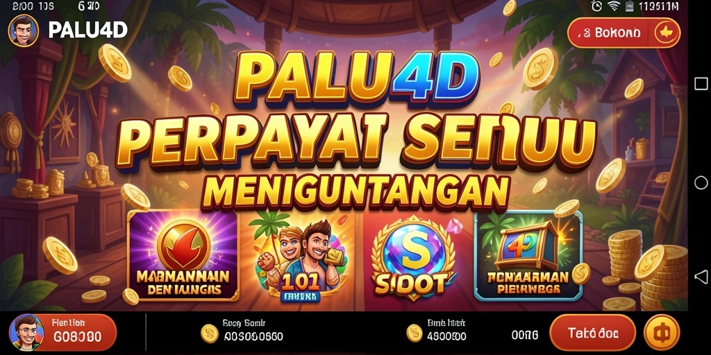 Screenshot gameplay PALU4D yang menampilkan suasana slot yang seru.