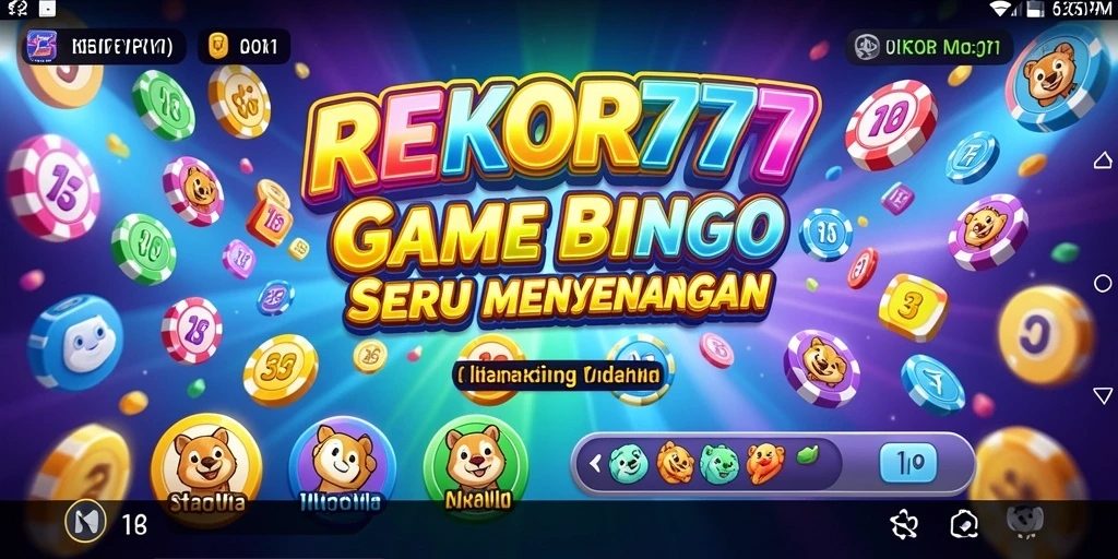 Tampilan animasi seru saat bermain Bingo di REKOR777.