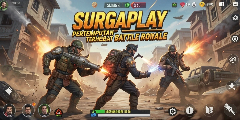 Gameplay SURGAPLAY yang menegangkan dan penuh strategi.