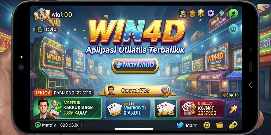 Tampilan antarmuka pengguna aplikasi WIN4D yang intuitif dan menarik.